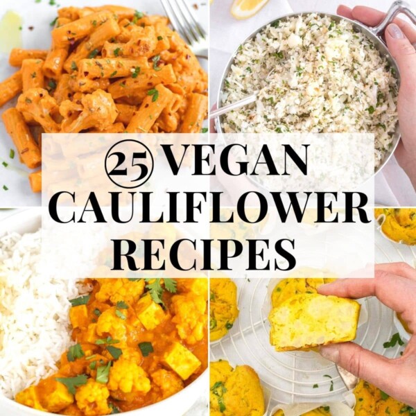 cauliflower vegan recipes including curry and muffins
