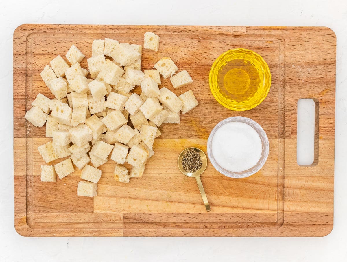 ingredients for air fryer croutons