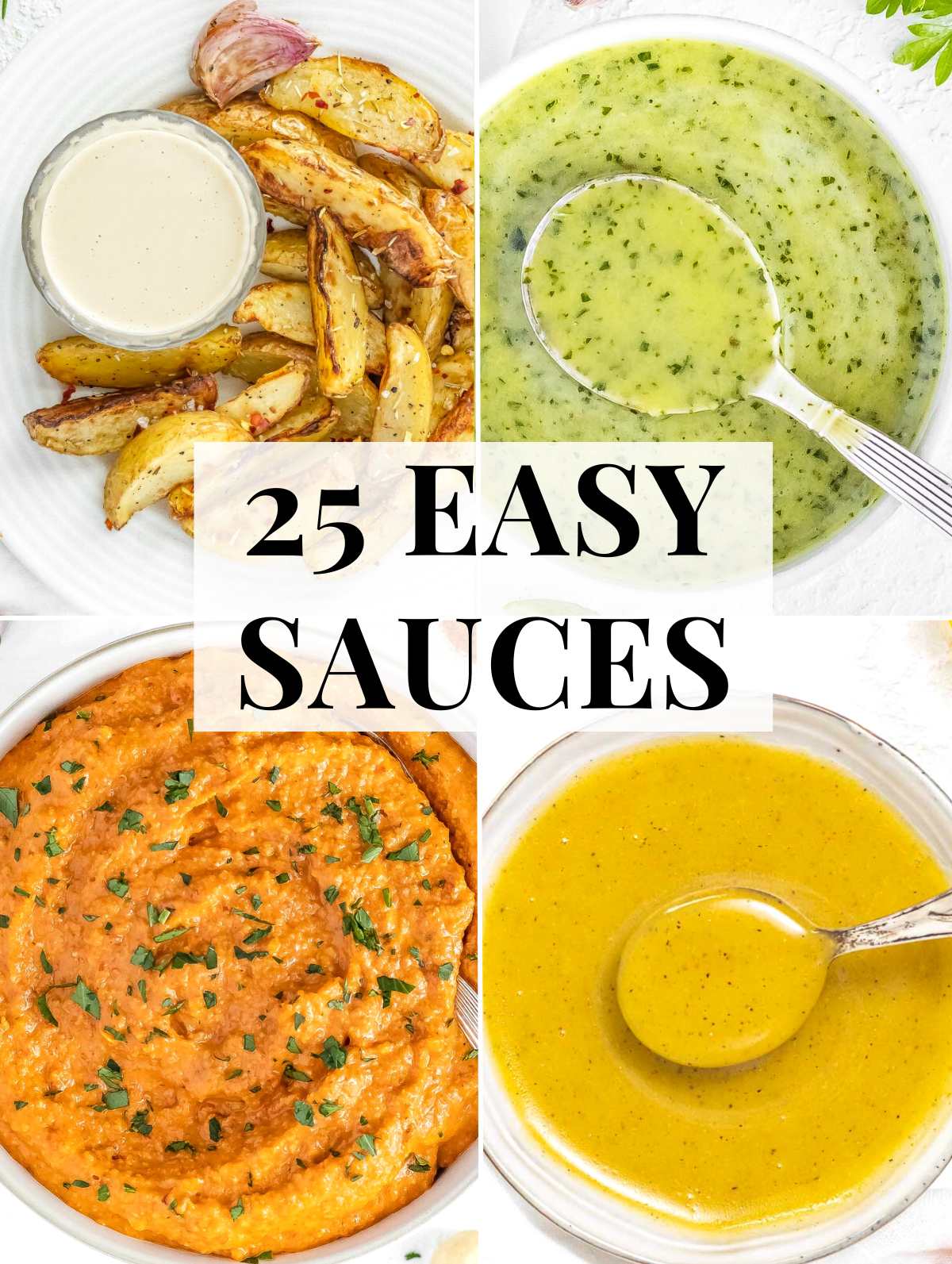 Easy sauce recipes for pasta, salads and vegetables
