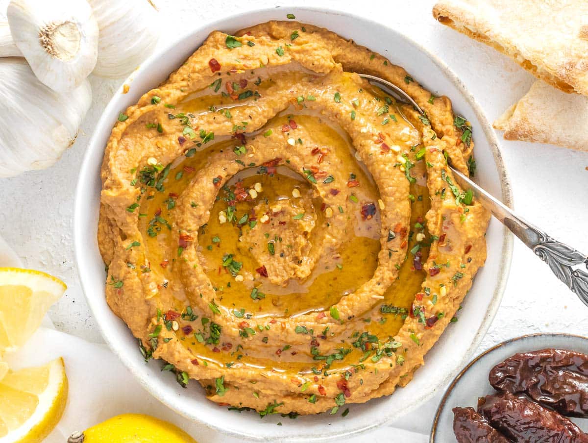 eggplant dip with chipotle peppers in adobo