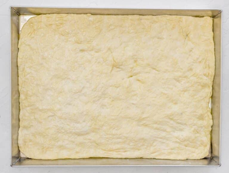 dough on baking tray