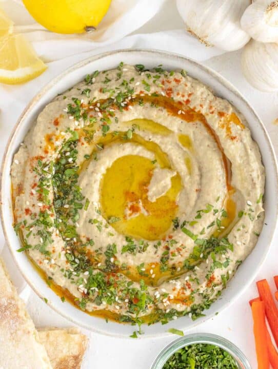 Eggplant Dip - Baba Ganoush - Plant Based School