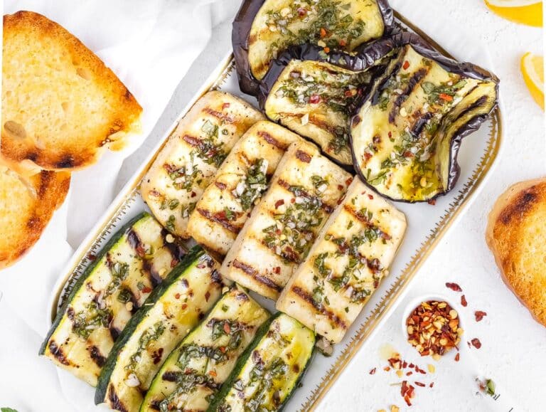 grilled vegetables and tofu