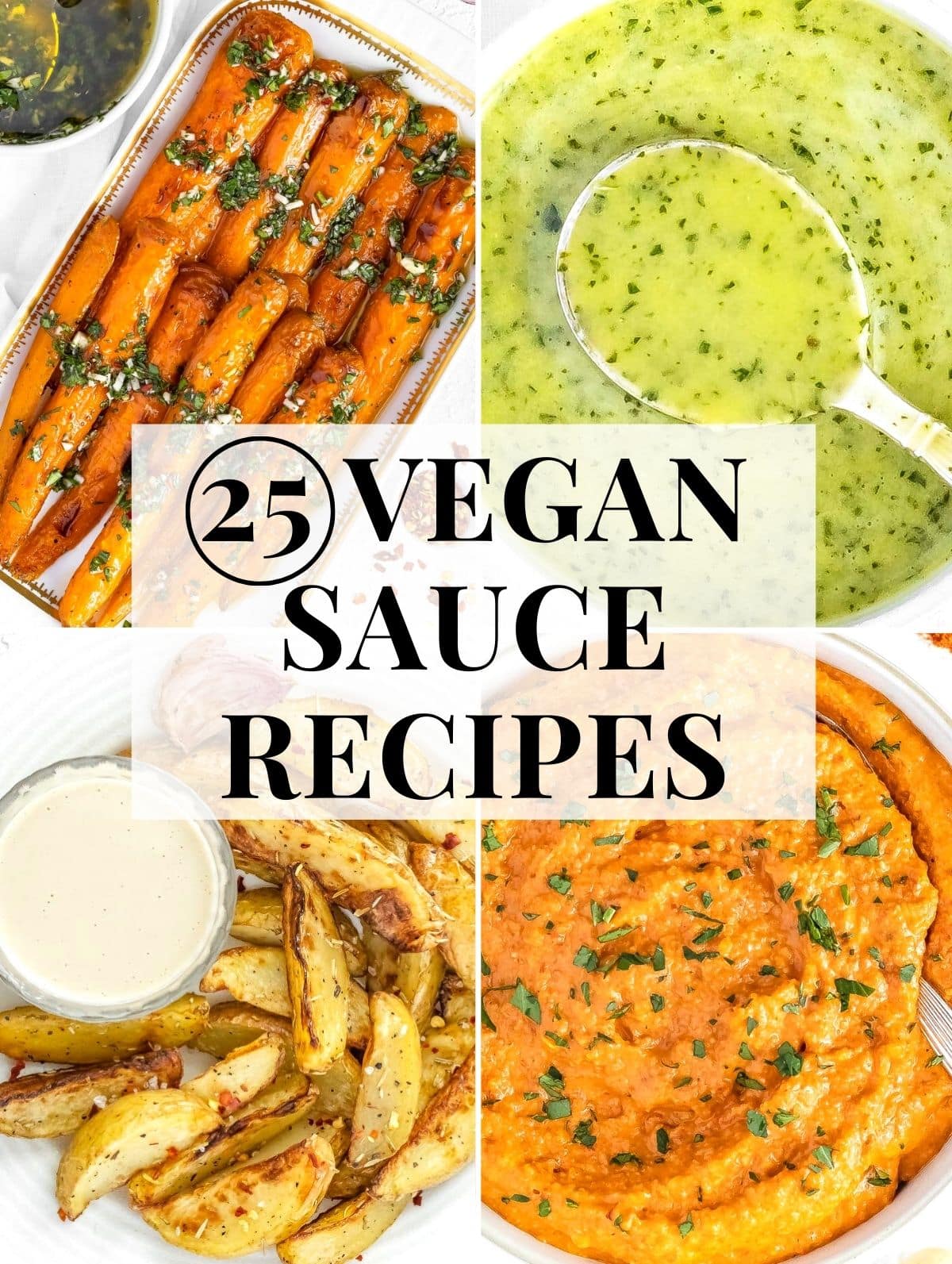 vegan sauces for pasta, veggies and salads