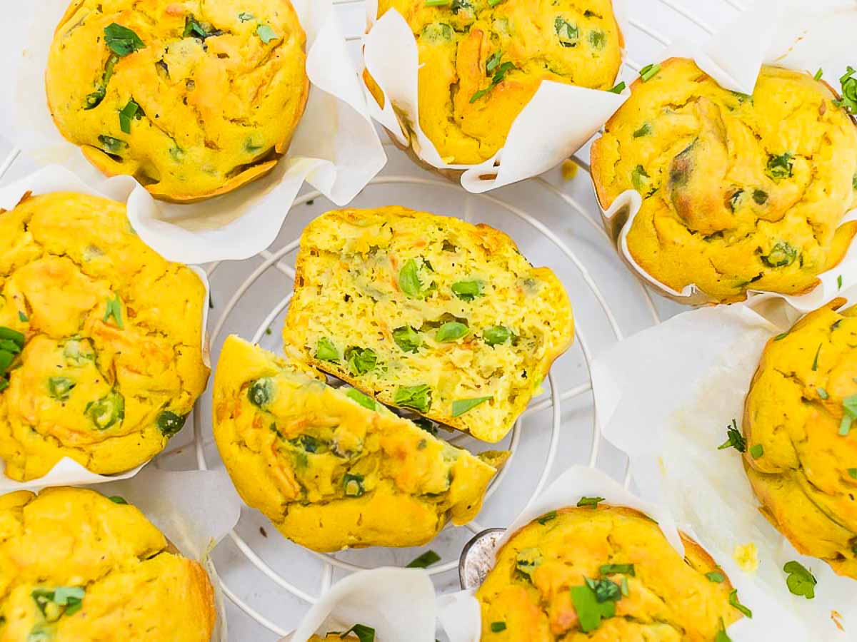 Frittata muffins with veggies