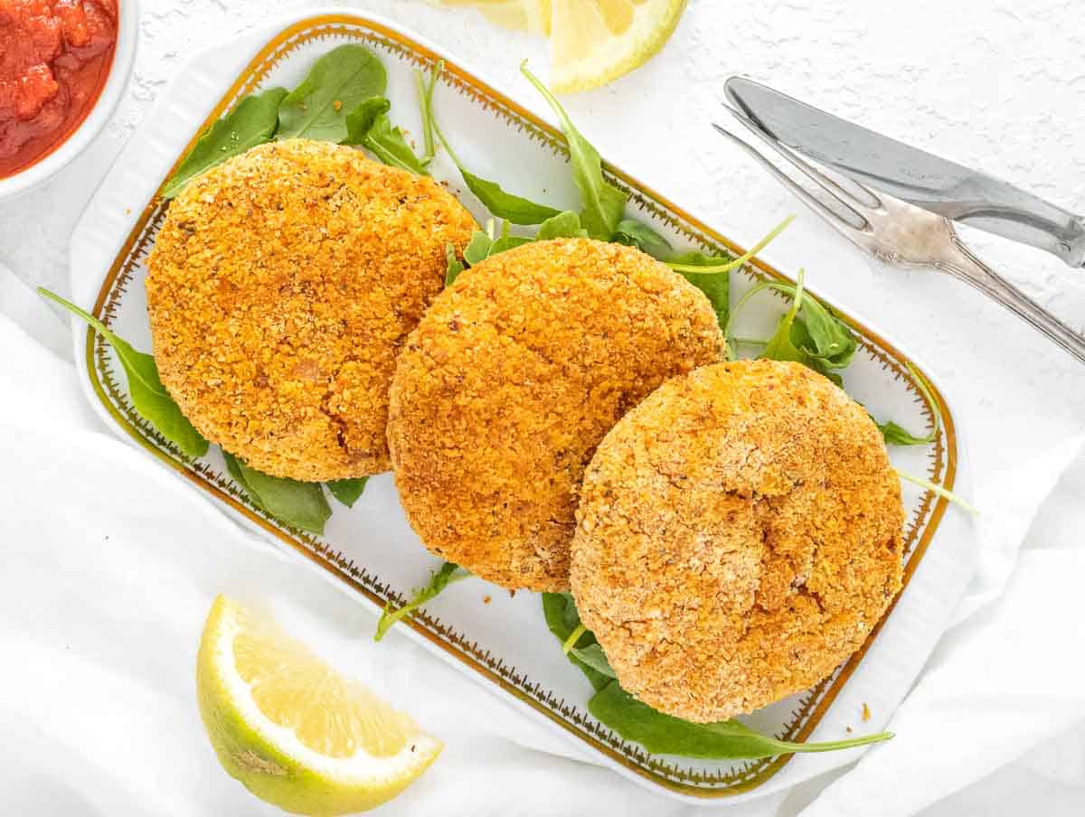 air fried risotto cakes