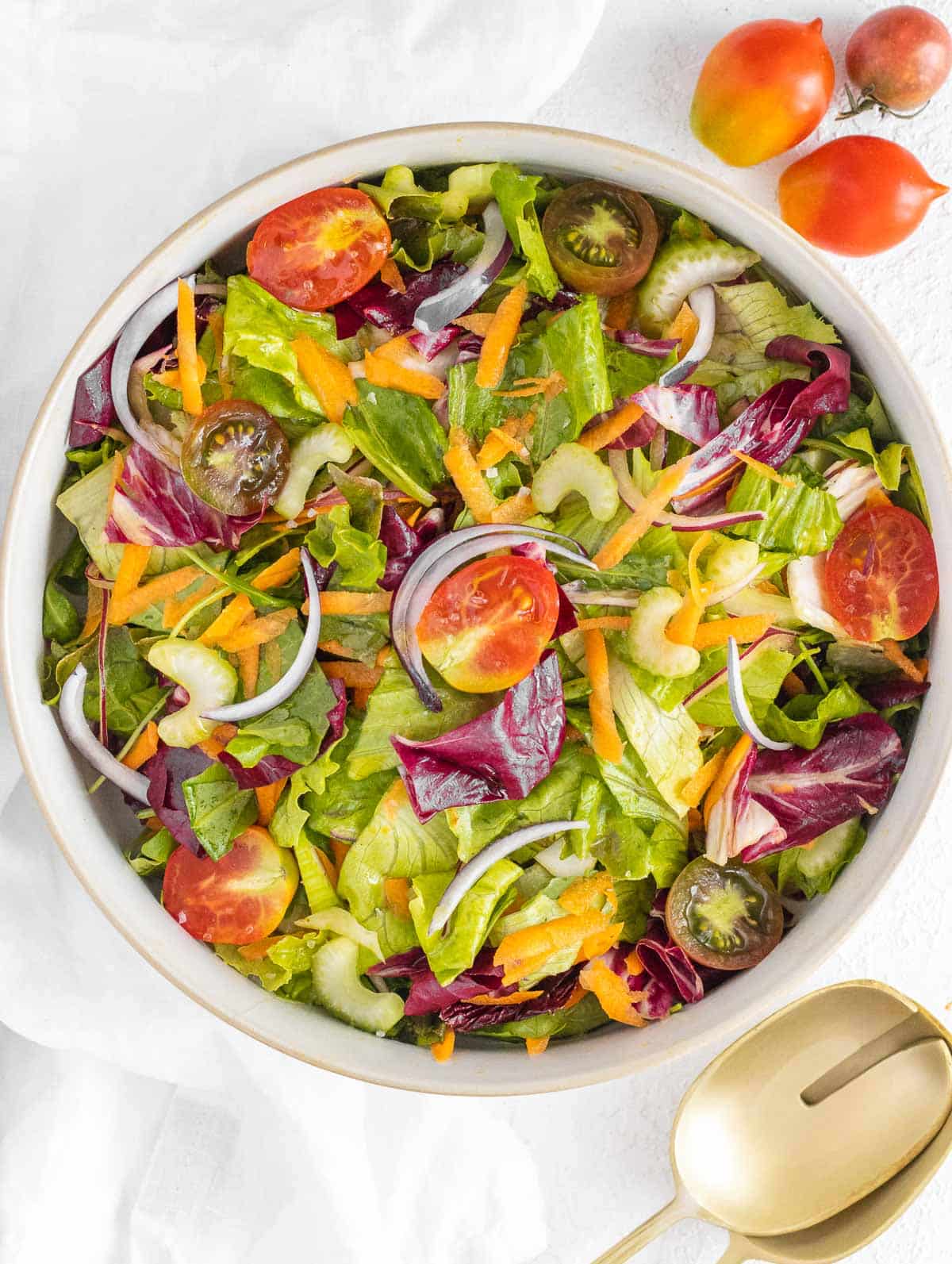 side salad in a large bowl
