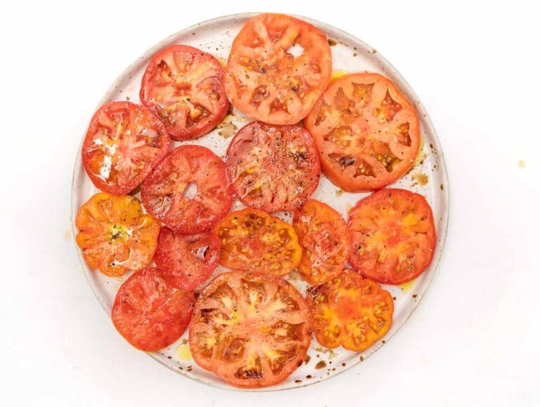 seasoned beefsteak tomatoes