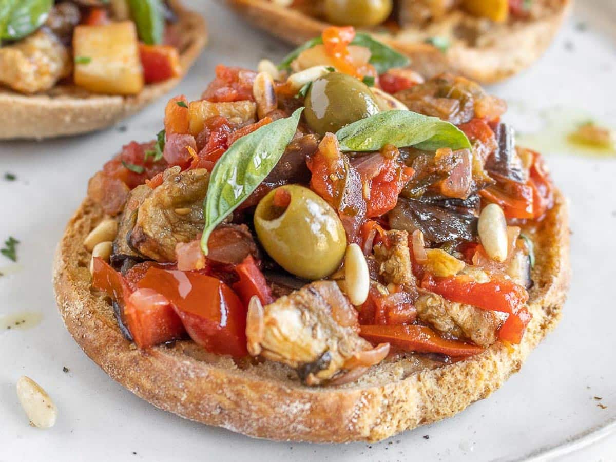 bruschetta with caponata