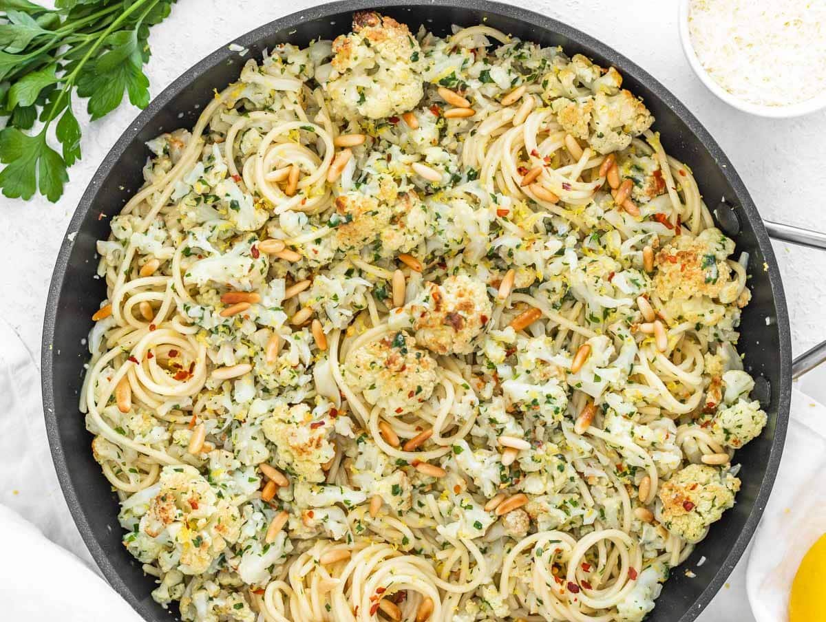 roasted cauliflower pasta