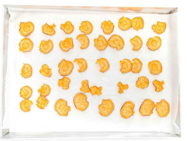oil-free sweet potato chips