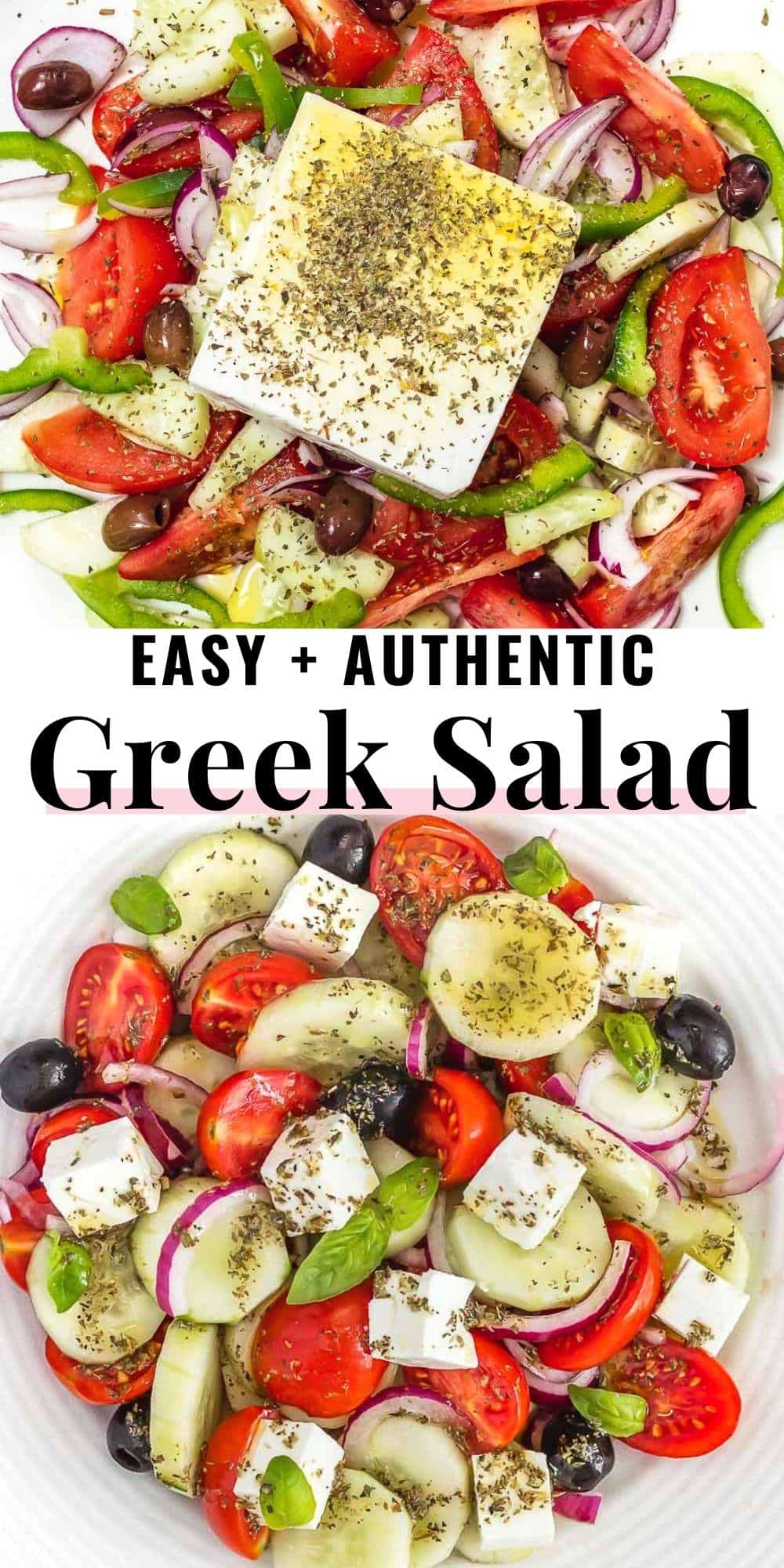 Horiatiki - Greek Salad (Video) - The Plant Based School