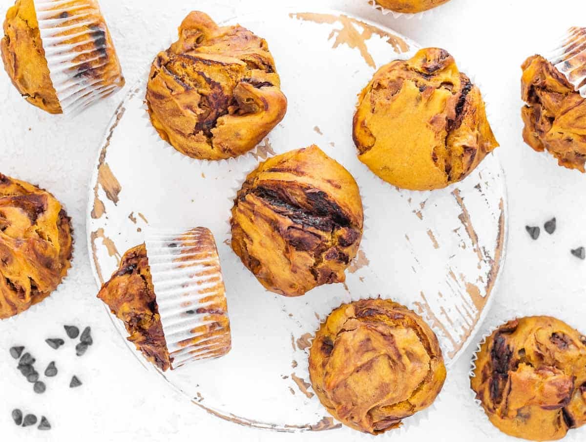 sweet potato muffins with chocolate chips