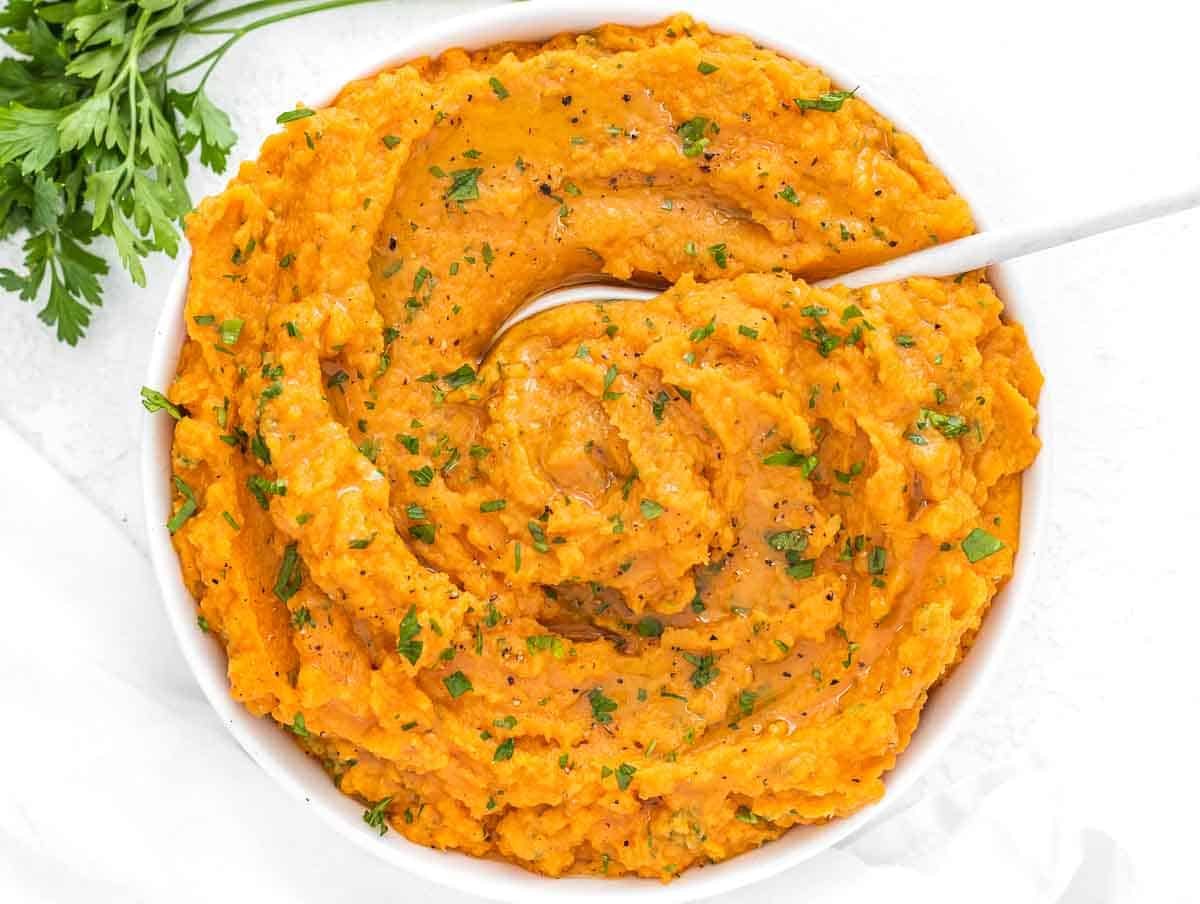 Sweet potato mash savory