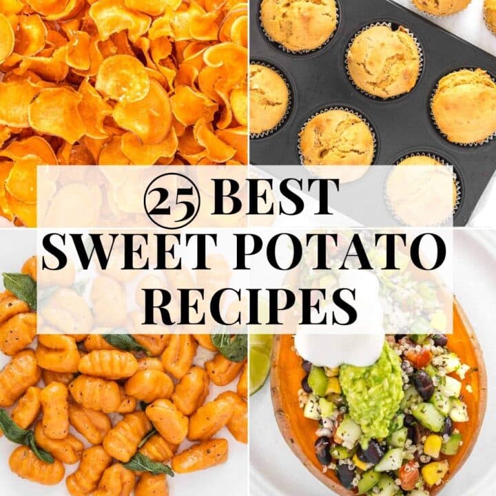 sweet potato recipes including mains and desserts