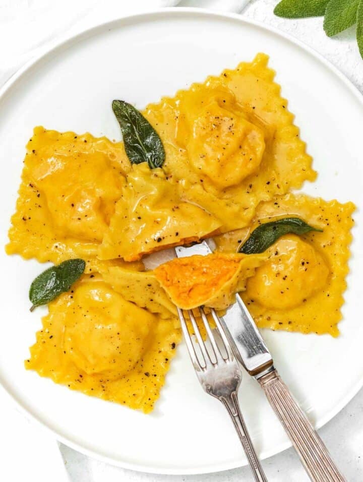 Butternut Squash Ravioli - The Plant Based School