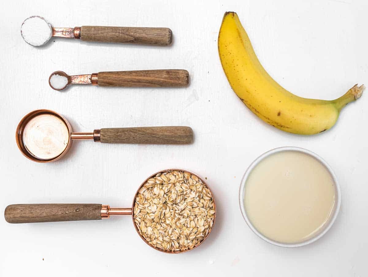 banana and oats for pancakes