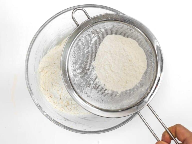 sift flour into cake batter