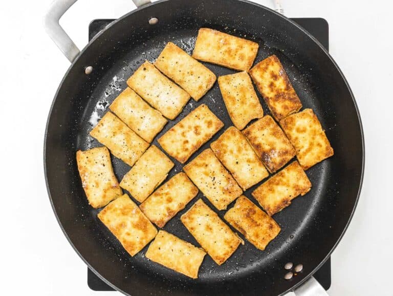 tofu in a skillet