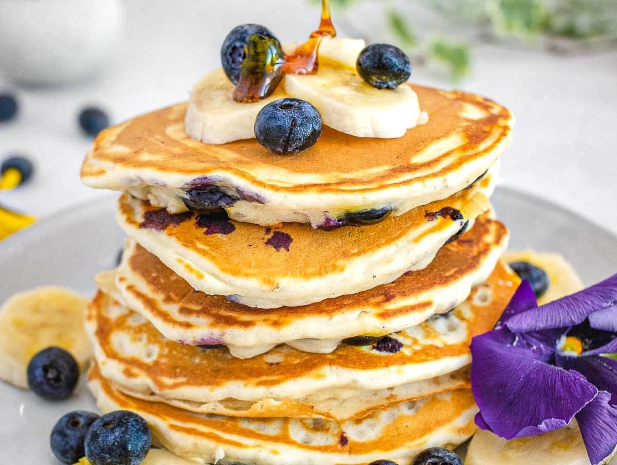 pancake variation with blueberries