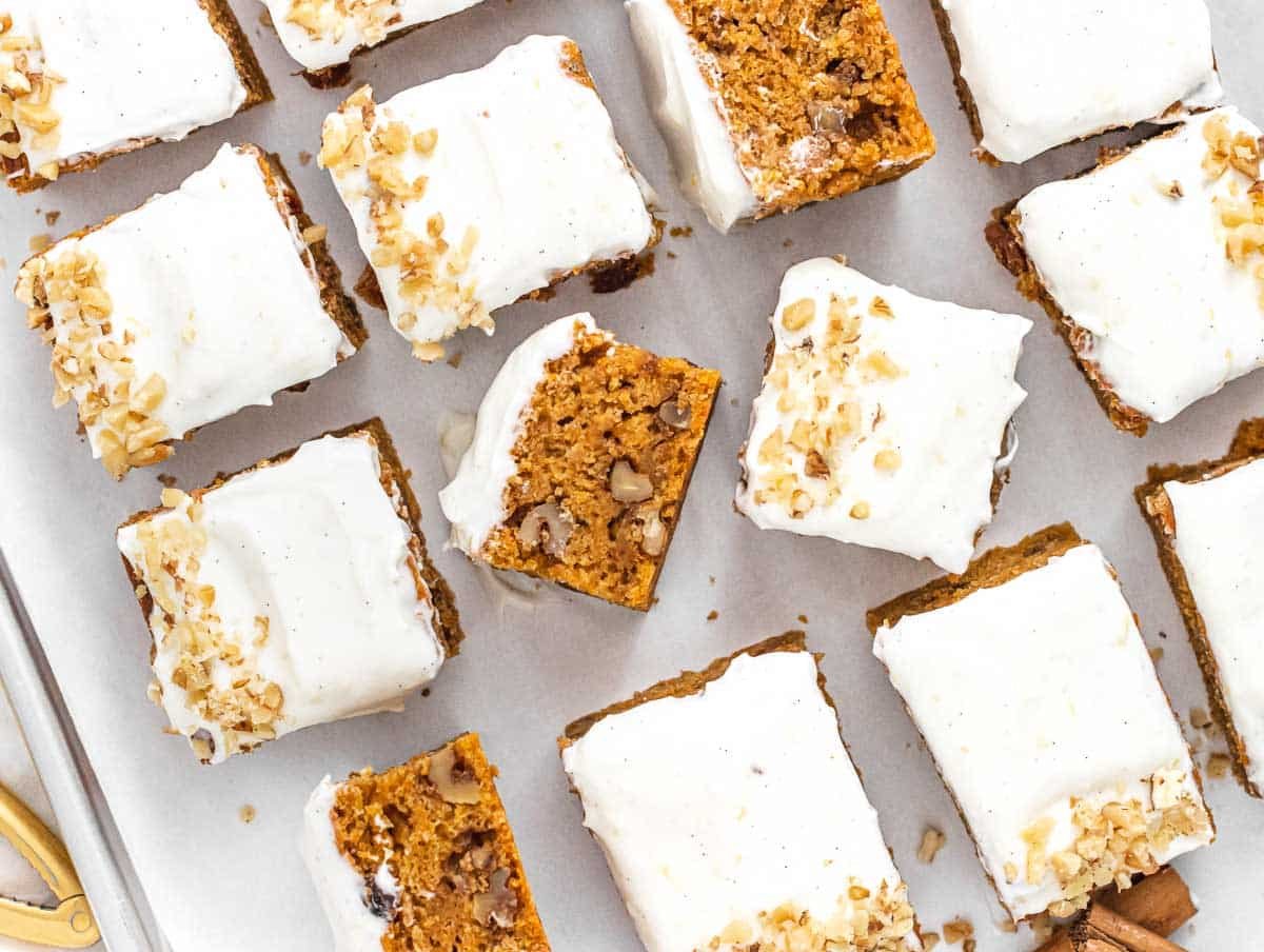 vegan carrot cake with frosting