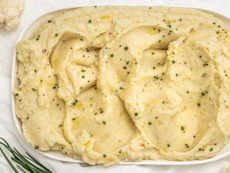 Cauliflower mashed with potato and chives