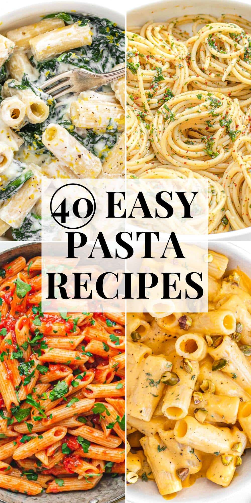 40 Easy Pasta Recipes - The Plant Based School