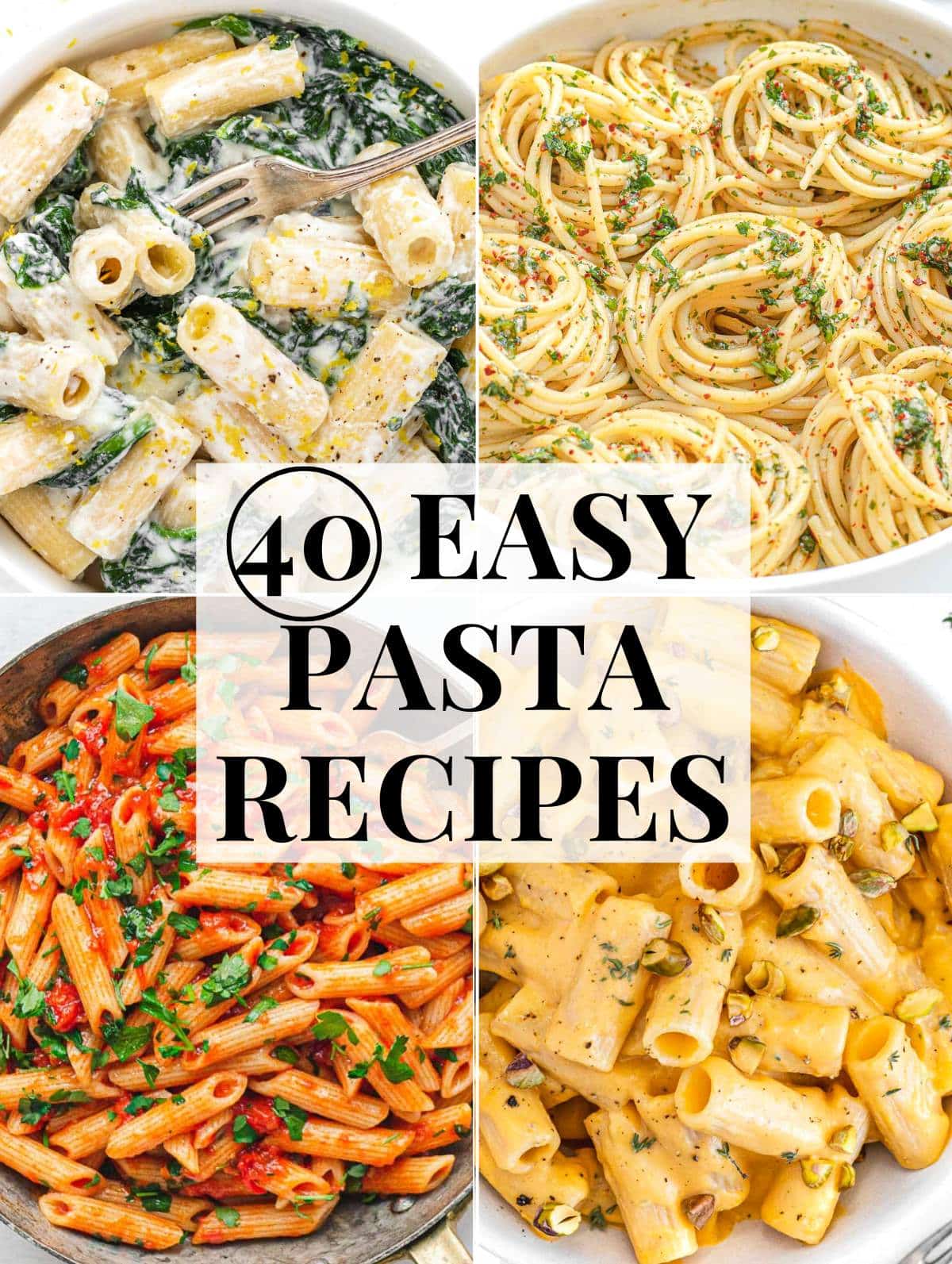 40 Easy Pasta Recipes Plant Based School