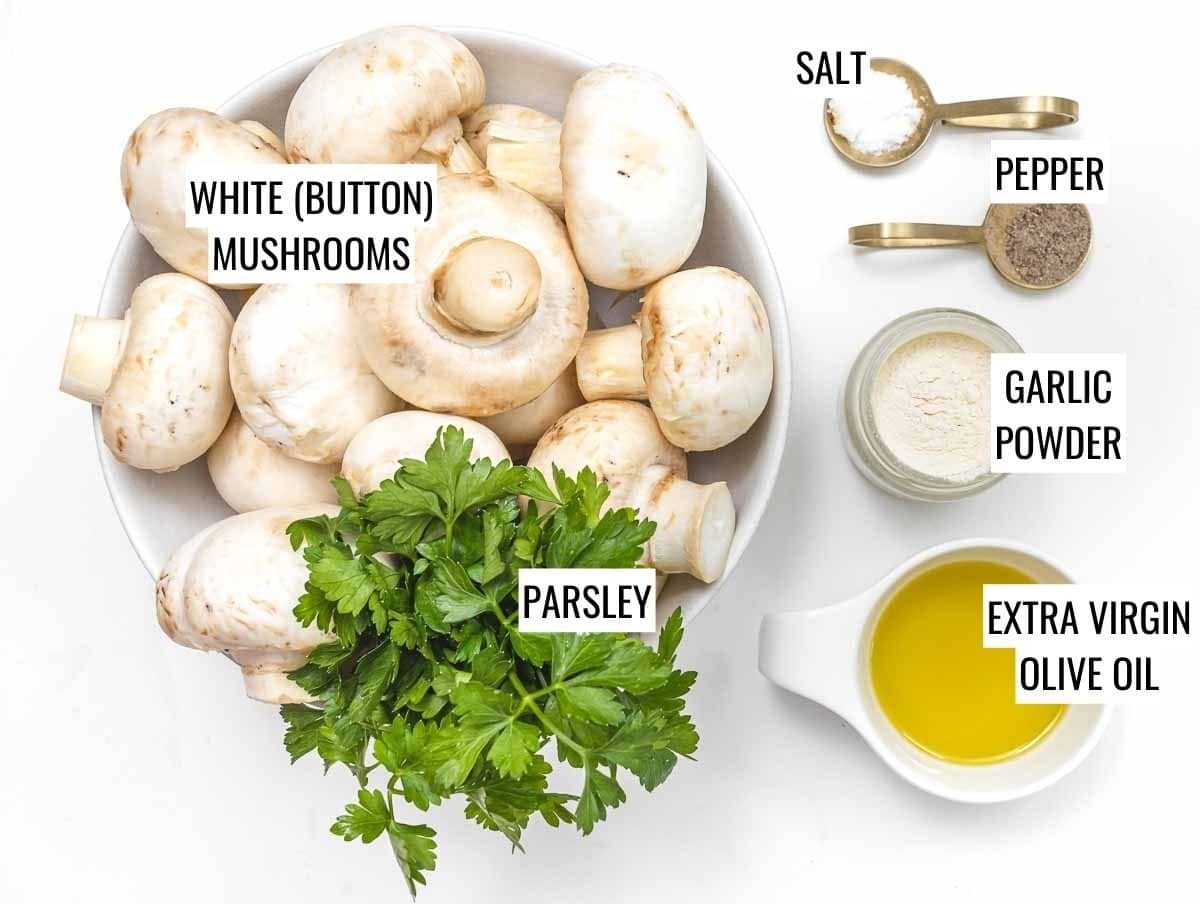 Ingredients for mushrooms
