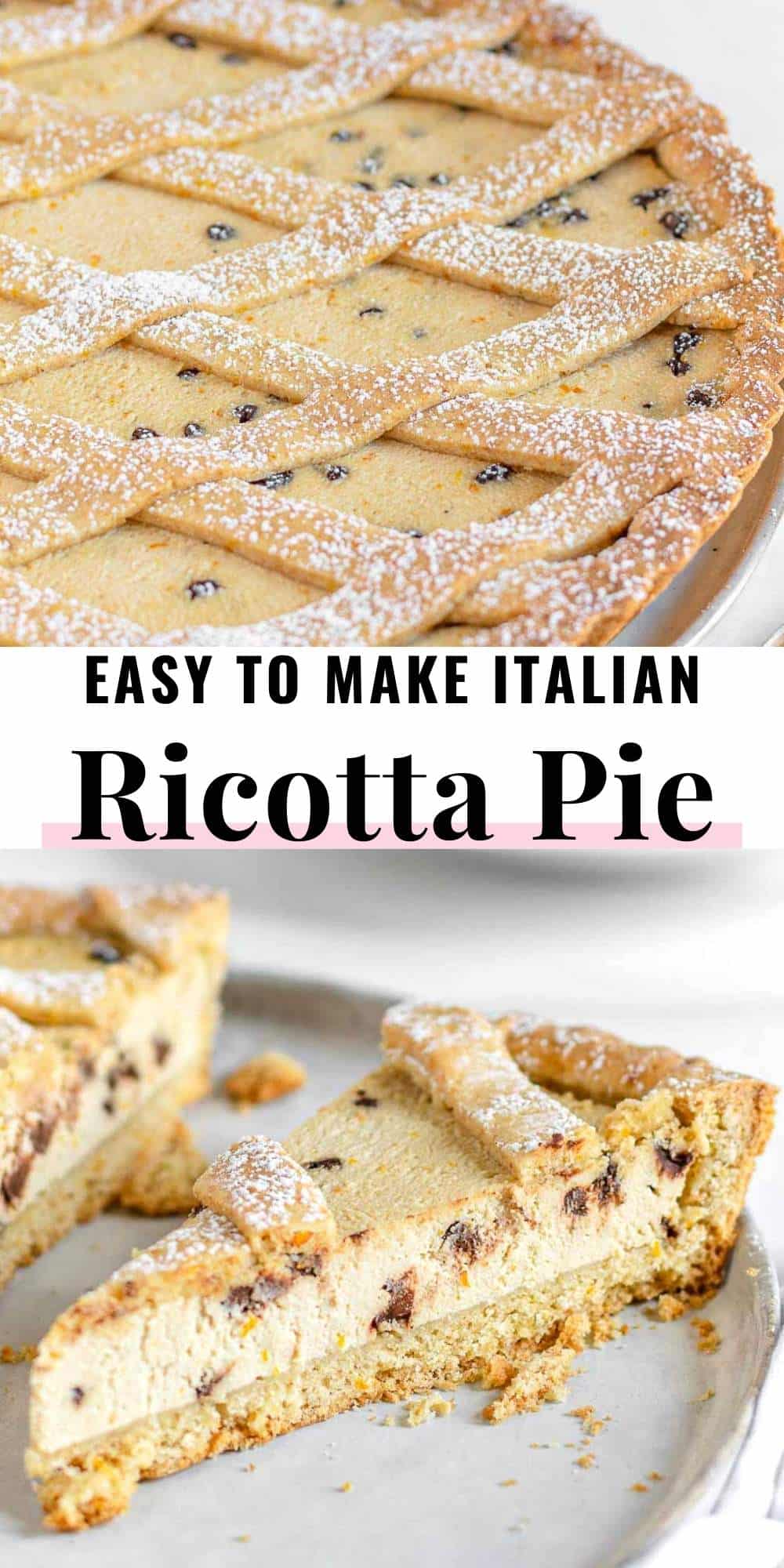 Easy Ricotta Pie - The Plant Based School