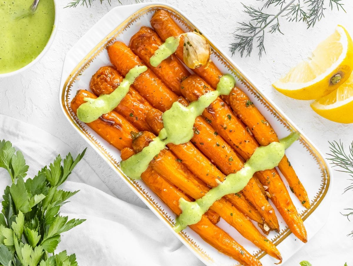 Roasted carrots variation