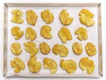 potatoes on baking tray