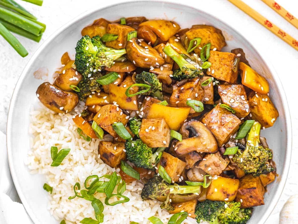 Tofu stir fry veggies