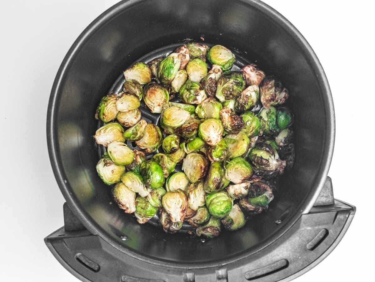 Brussels sprouts after air frying