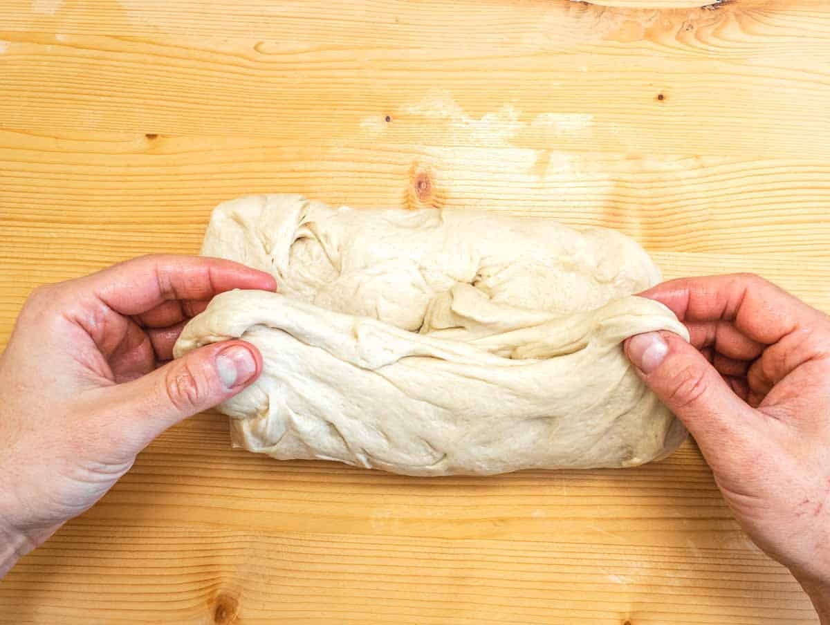 fold the dough