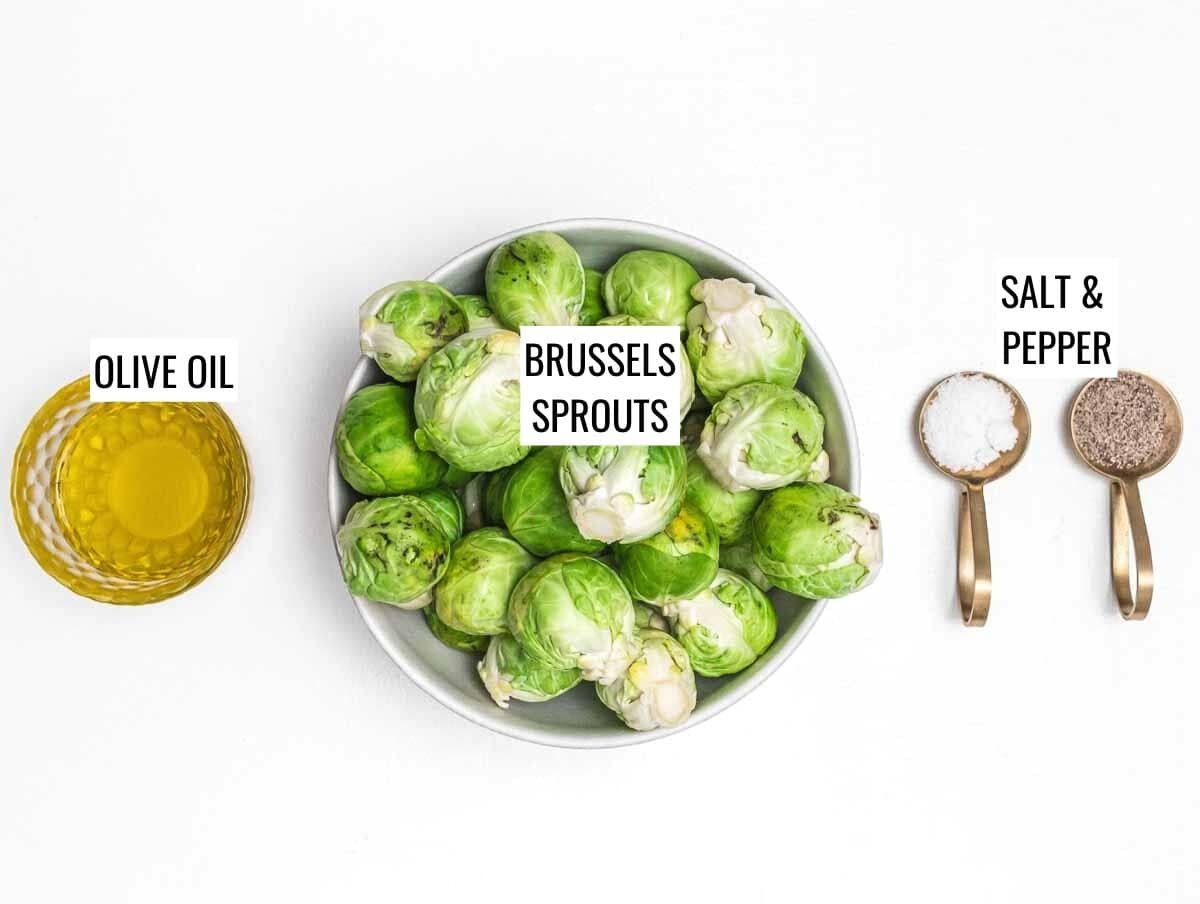 Brussels sprouts air fryer ingredients