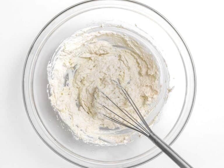 whisk and ricotta sauce