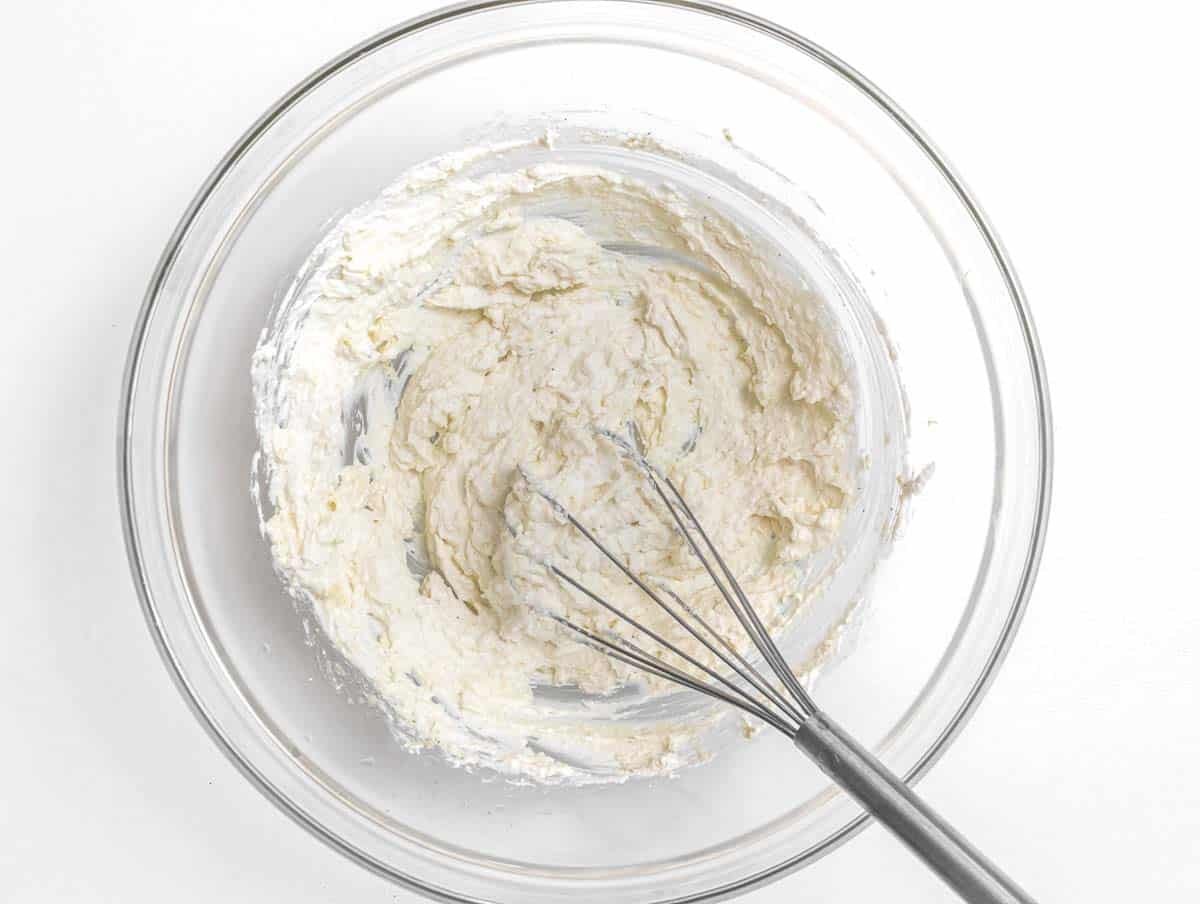 whisk and ricotta sauce