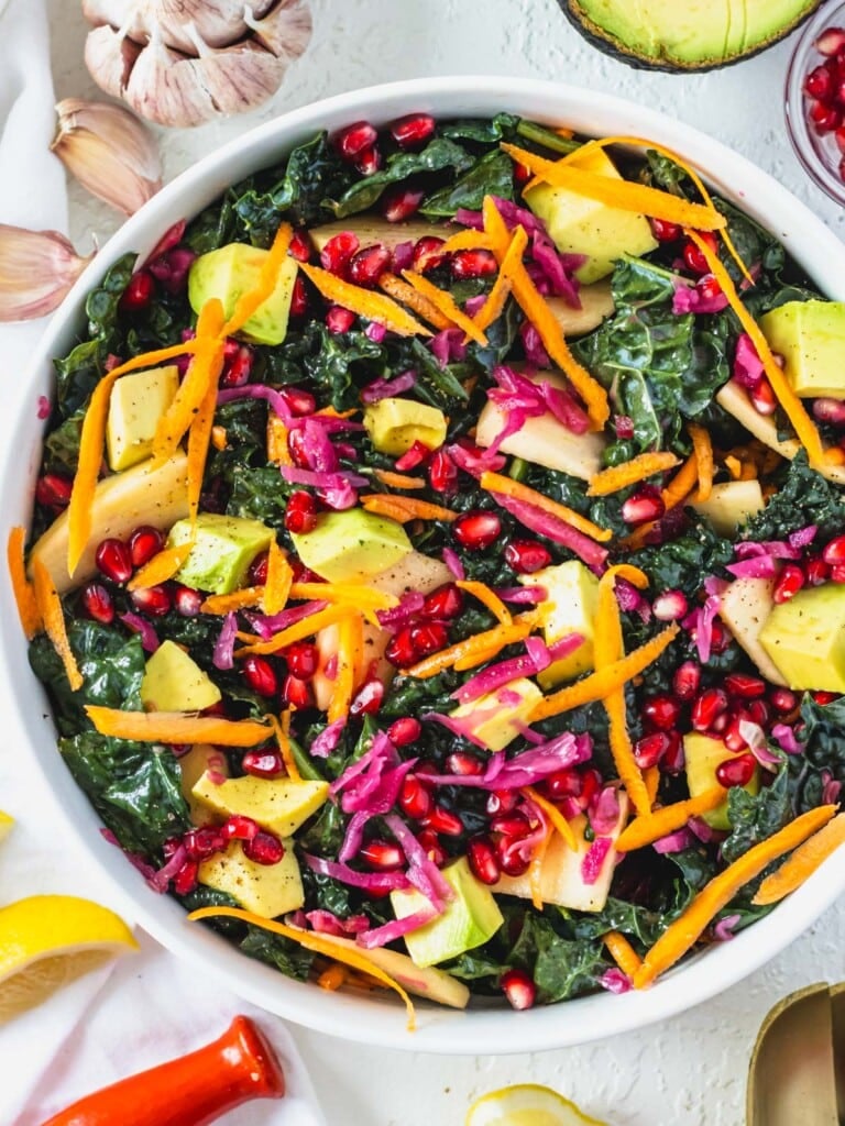 The Perfect Kale Salad With Honey Mustard Dressing   Kale Salad Recipe 768x1024 