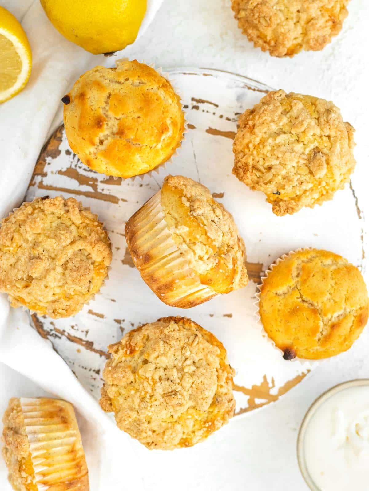 Lemon muffins streusel