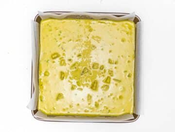 frittata batter before baking