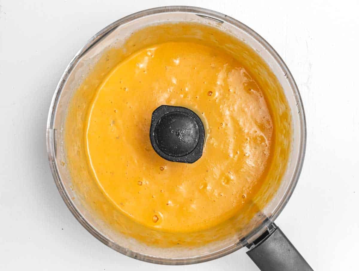 pumpkin sauce in food processor