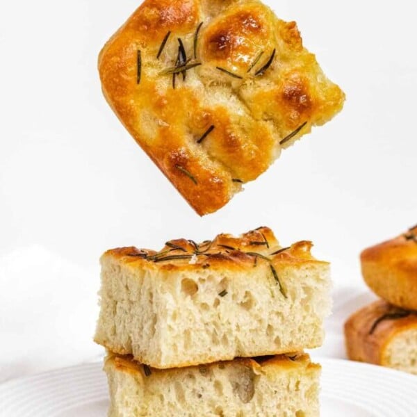 Focaccia with hand