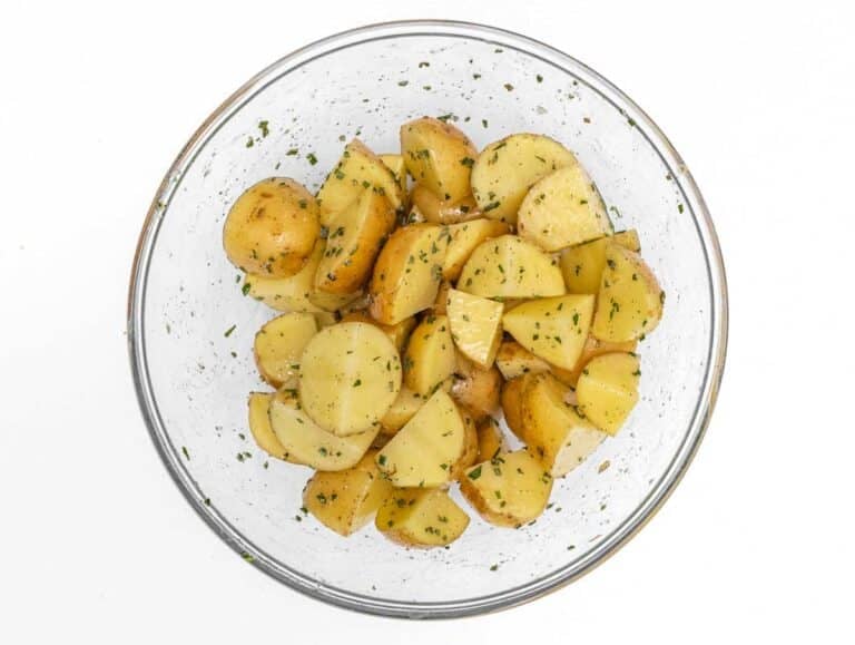potatoes covered in herbs