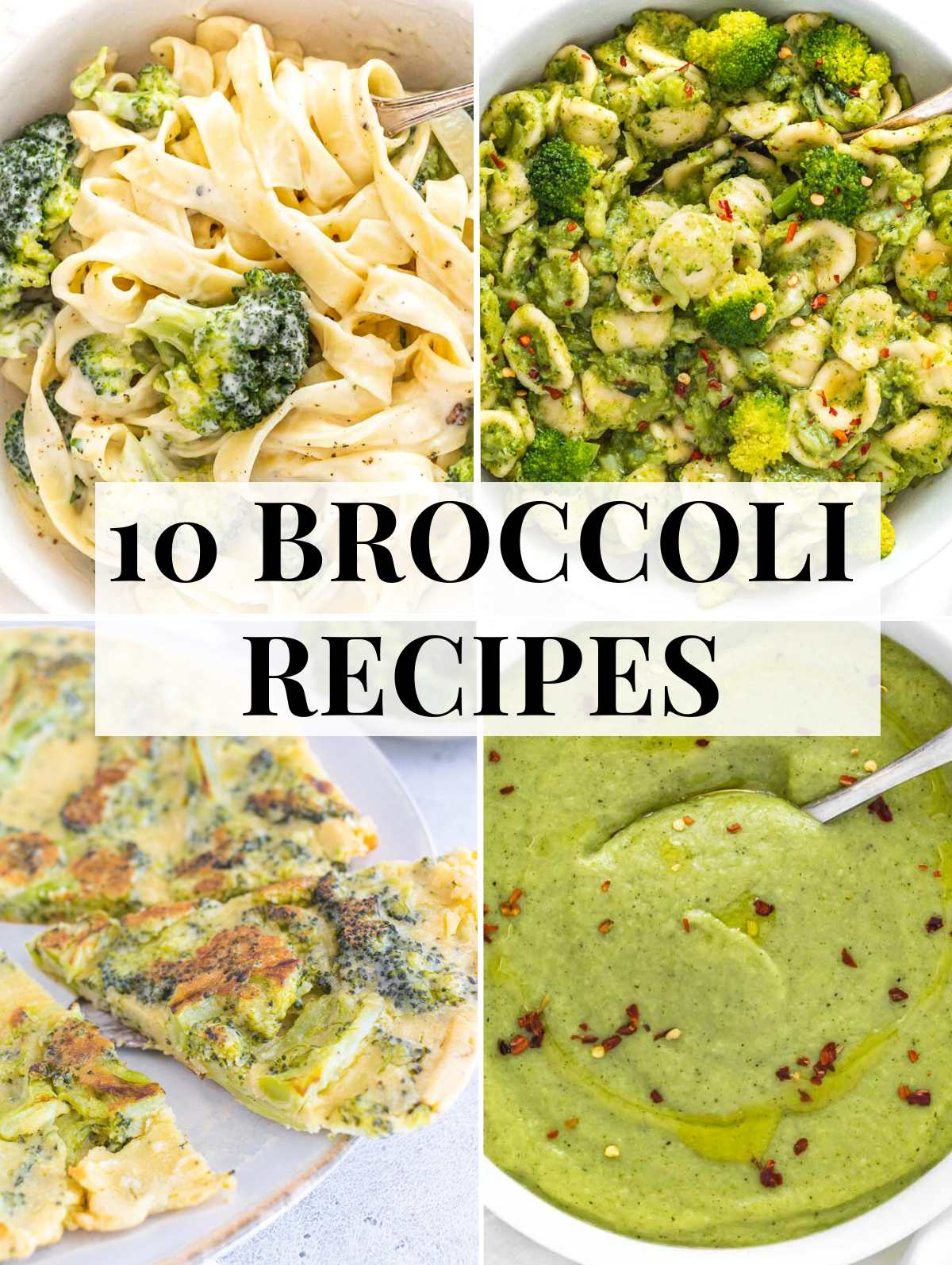 Broccoli recipes with soups and pasta