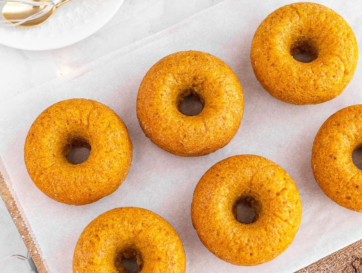 cake donuts with orange and carrot