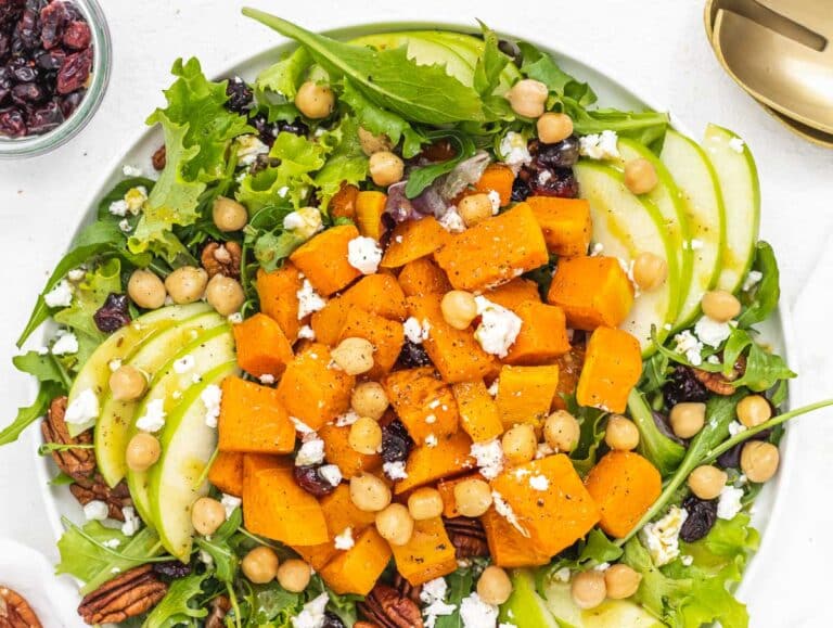 Butternut Squash Salad with chickpeas