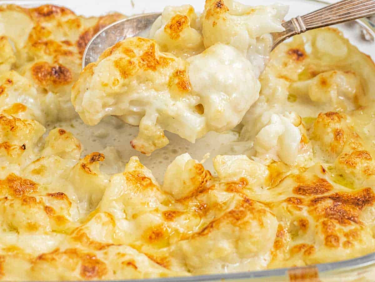 Cauliflower mac and cheese recipe.