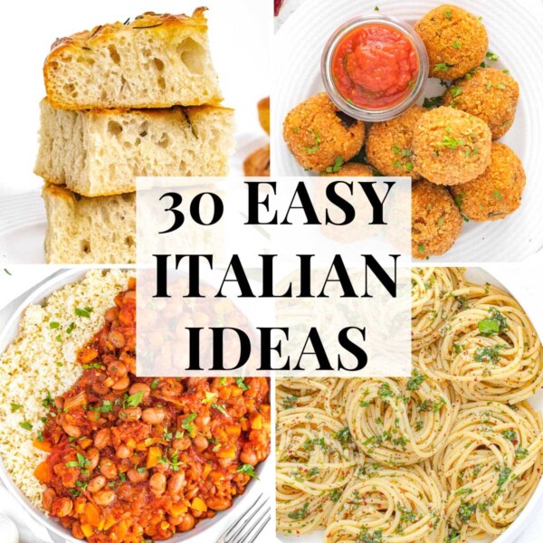Easy Italian recipes with pasta and focaccia