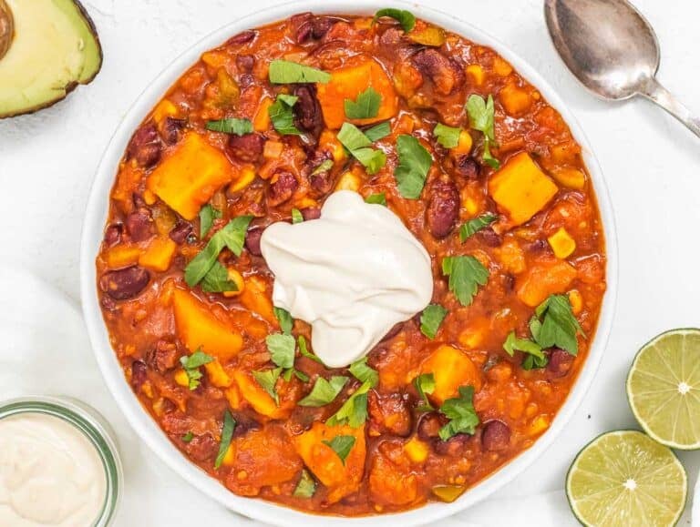 Sweet Potato Chili - The Plant Based School